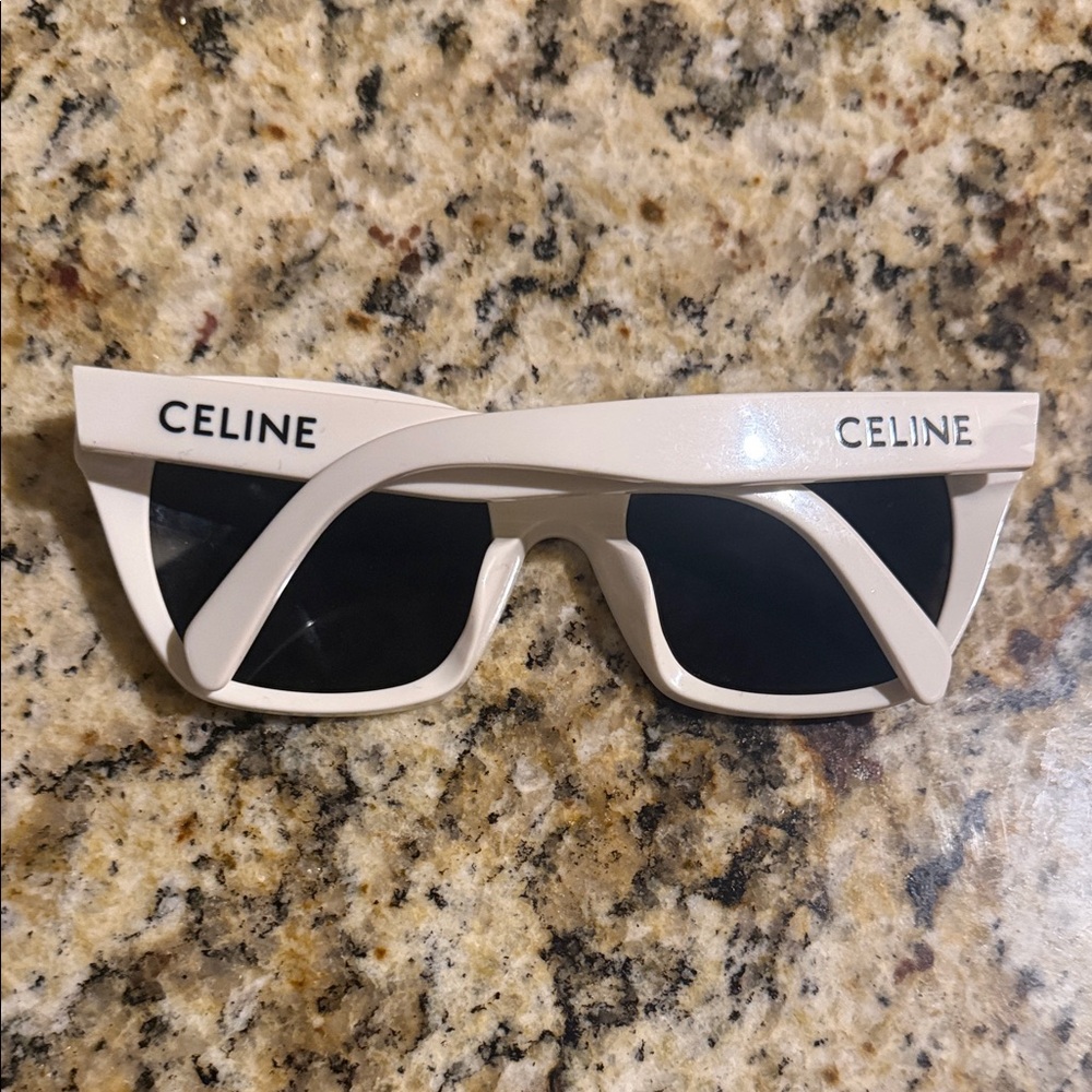 Authentic Celine White and Black Sunglasses - Picture 3 of 8